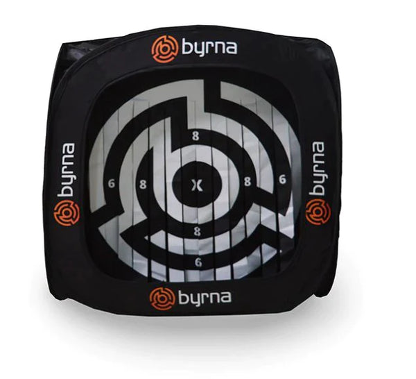 Byrna Folding Target Trap -- expands to 18 inches --- packs in a 12 inch bag.  Allows you to re-use kinetic projectiles.